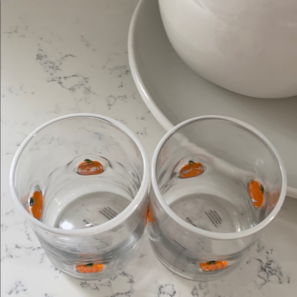 Anthropologie 🎃Harvest Pumpkin Juice Glasses - Picture 6 of 16